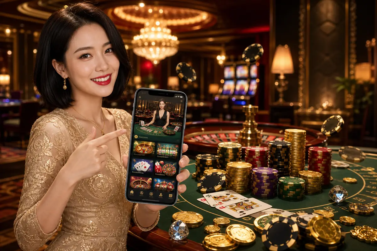 mbi365 Casino live baccarat table